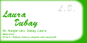 laura dubay business card